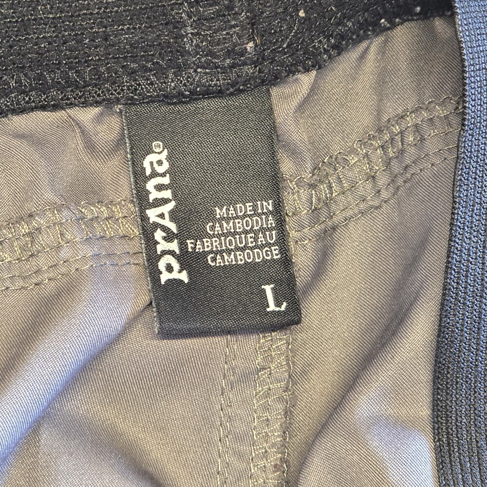 prAna Men's Shorts Bundle 2 Pieces, Green Print, Gray, Pull-on, Large - Picture 5 of 16